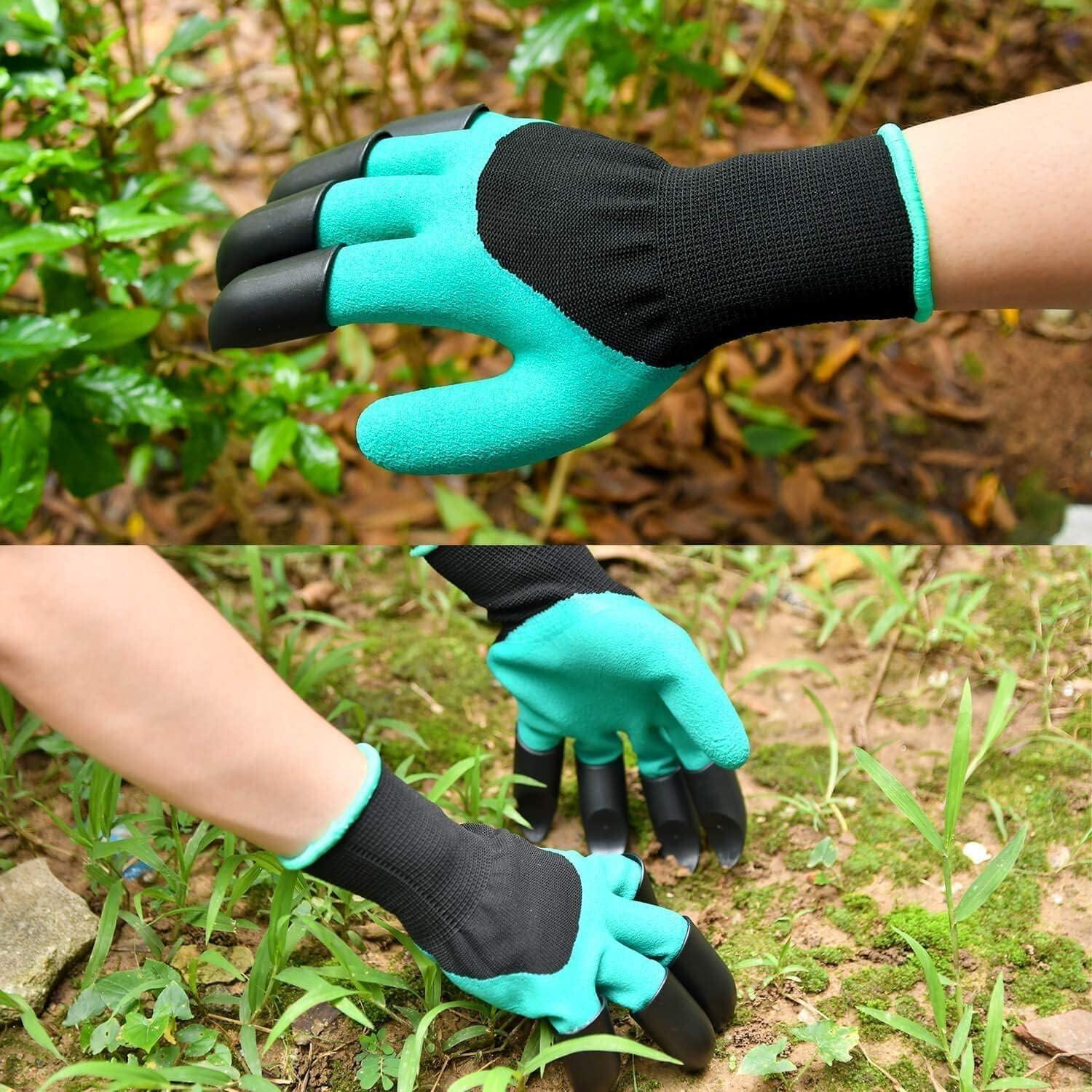 Waterproof Gardening Gloves With Claws for Easy Digging and Planting - Hariyali Hub