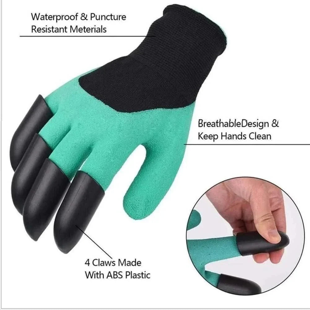 Waterproof Gardening Gloves With Claws for Easy Digging and Planting - Hariyali Hub
